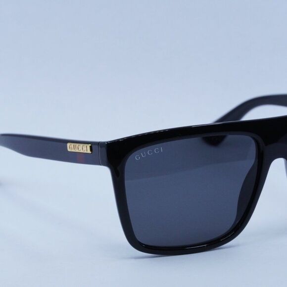 💯 NEW GUCCI GG0748S 001 BLACK GREY SUNGLASSES - Picture 9 of 12